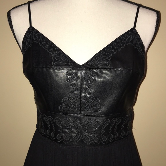 Bailey 44 Sleeveless Dress w/Faux Leather Embellishment - Picture 4 of 12